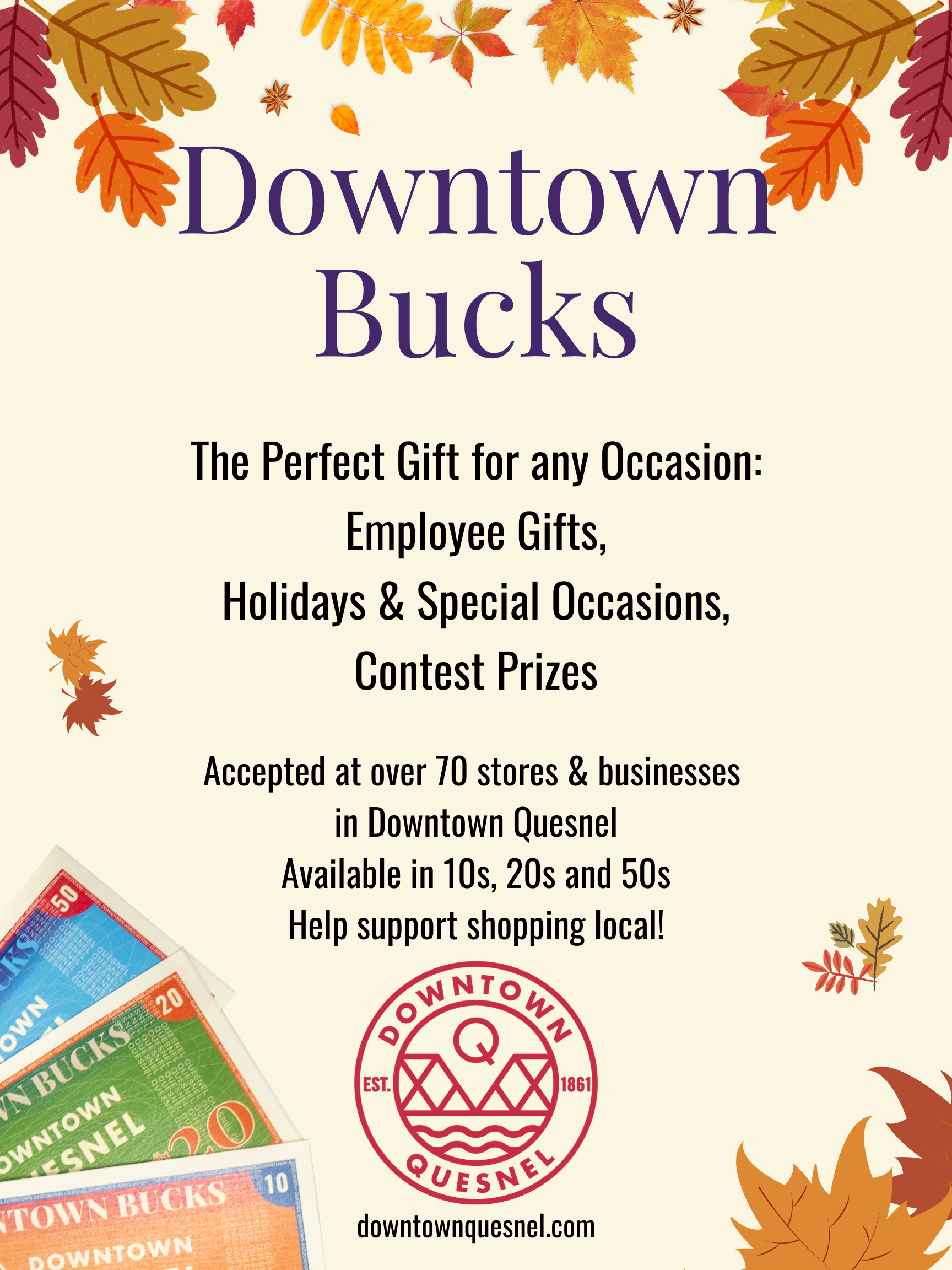 Downtown Bucks Holiday Gifts
